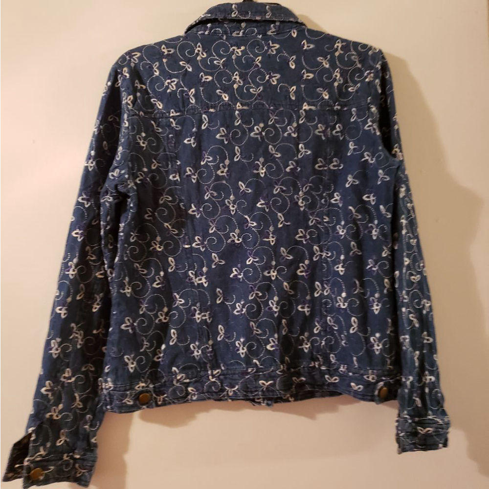 ANALOGY Vintage Leslie  Jacket Womens S Floral Embroidered Button Up - Picture 4 of 4
